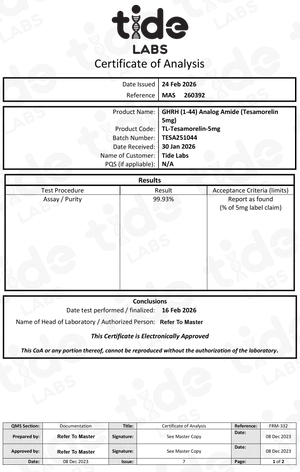 tesamorelin 1 tesamorelin 1